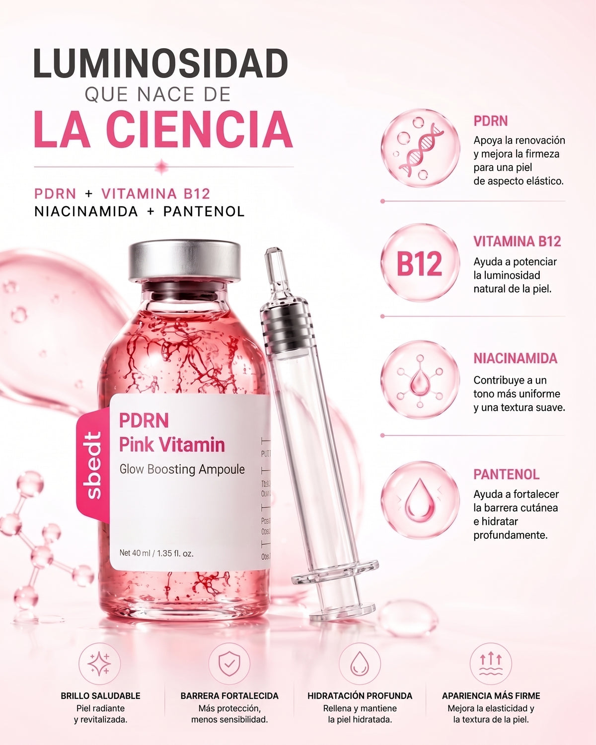 PDRN: ampolla potenciadora de colágeno y ADN de salmón