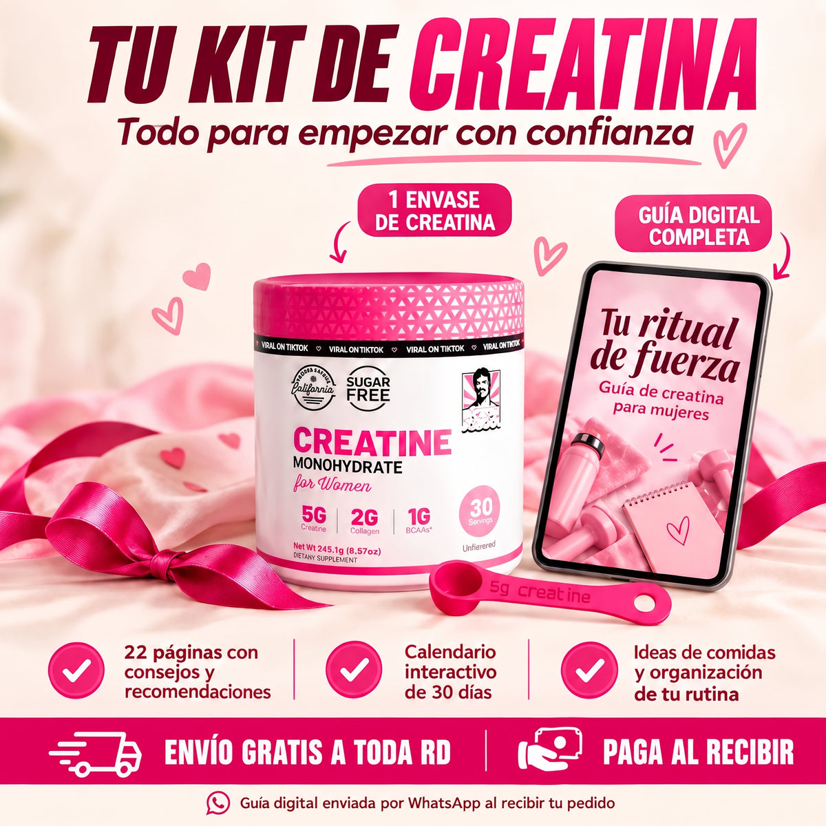 💗 KIT DE CREATINA PARA MUJERES