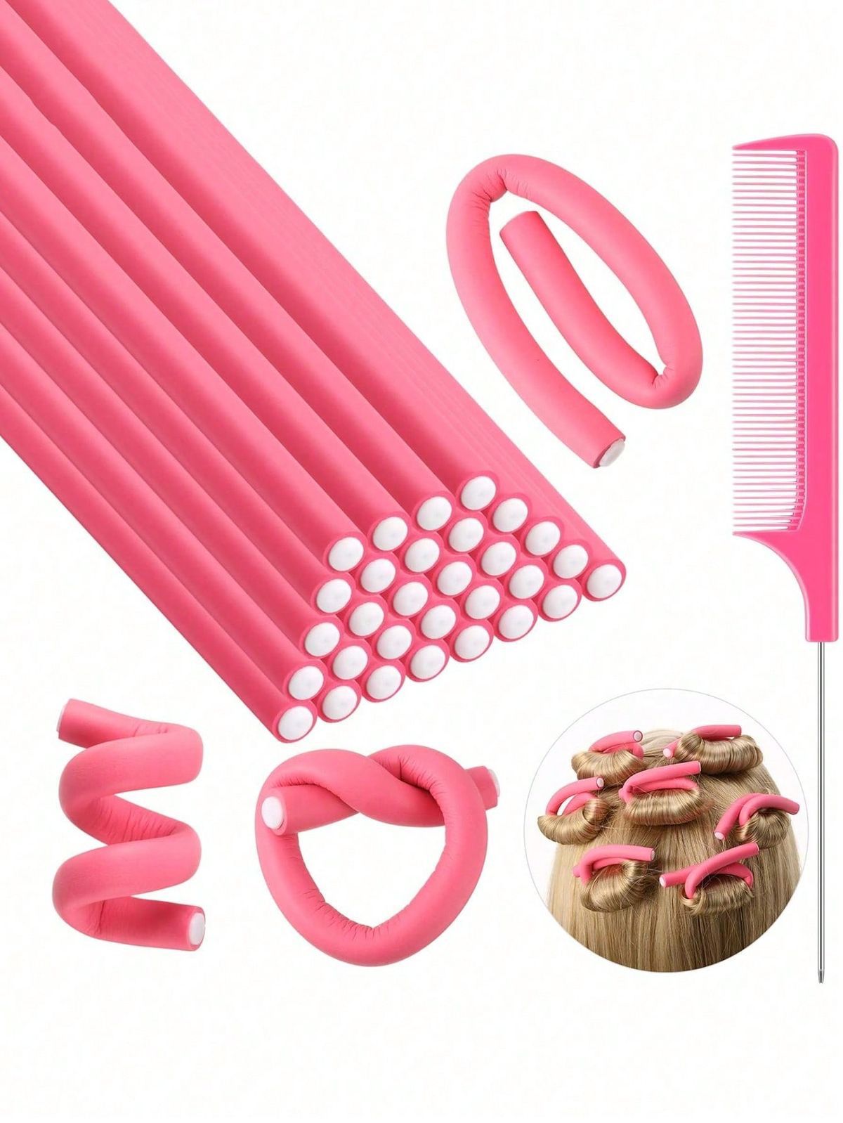 Set de 12 Tubos para Rizar sin Calor