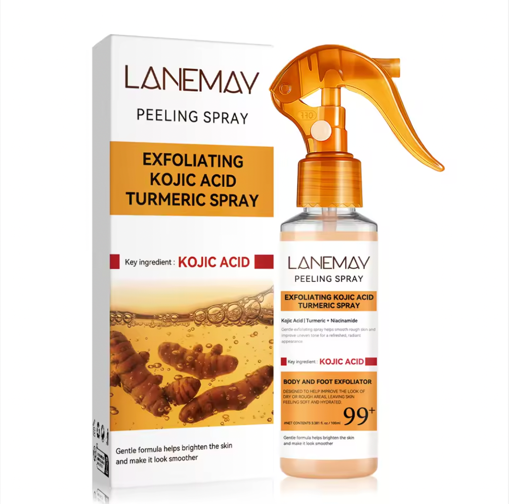 Spray Exfoliante Aclarante para Zonas Oscuras - Reduce Zonas Oscuras y Suaviza la Piel