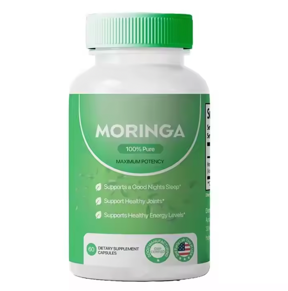 Moringa 60 capsulas 🌿 Proteina, Inmunidad, Antioxidantes, Movilidad y Buen Sueño