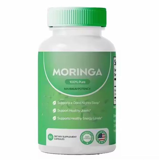 Moringa 60 capsulas 🌿 Proteina, Inmunidad, Antioxidantes, Movilidad y Buen Sueño