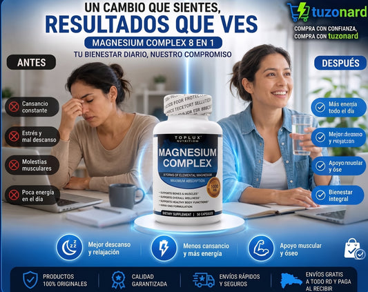 Magnesio Premium 8 Elementos – 90 Cápsulas
