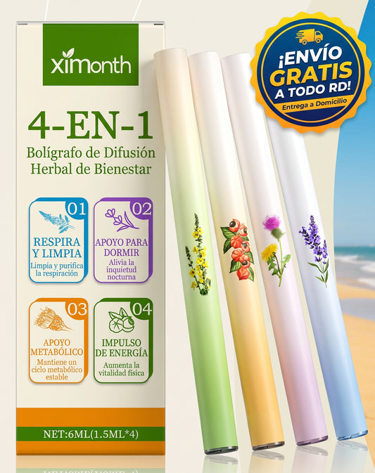 Inhaladores aromaterapia Herbales Naturales 4 en 1