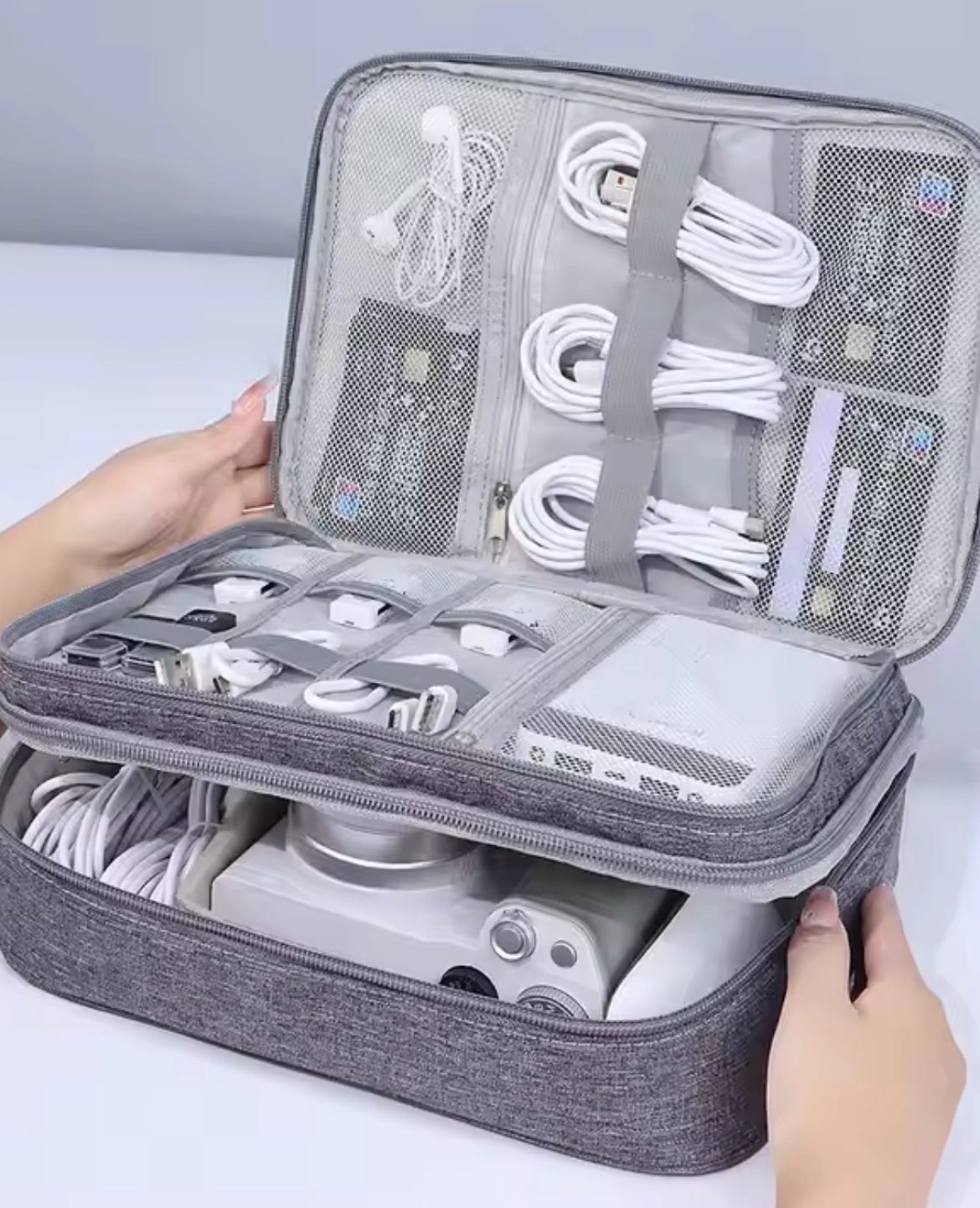 Estuche de viaje con 3 capas!